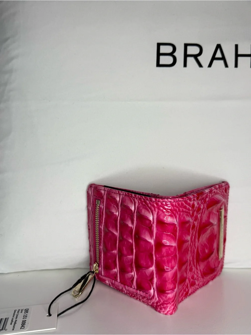 Brahmin Jane wallet in Pink Cosmo